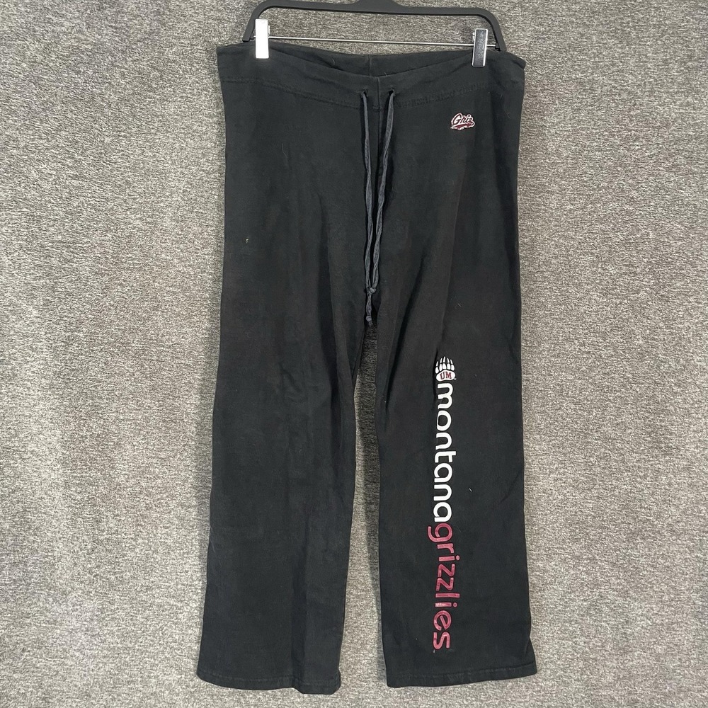 Y2K Montana Grizzlies Pants Lounge Womens M Black NCAA College University